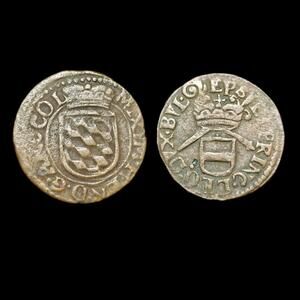 Belgium Liard Maximilian Henry of Bavaria 1650 1660 Liège ""